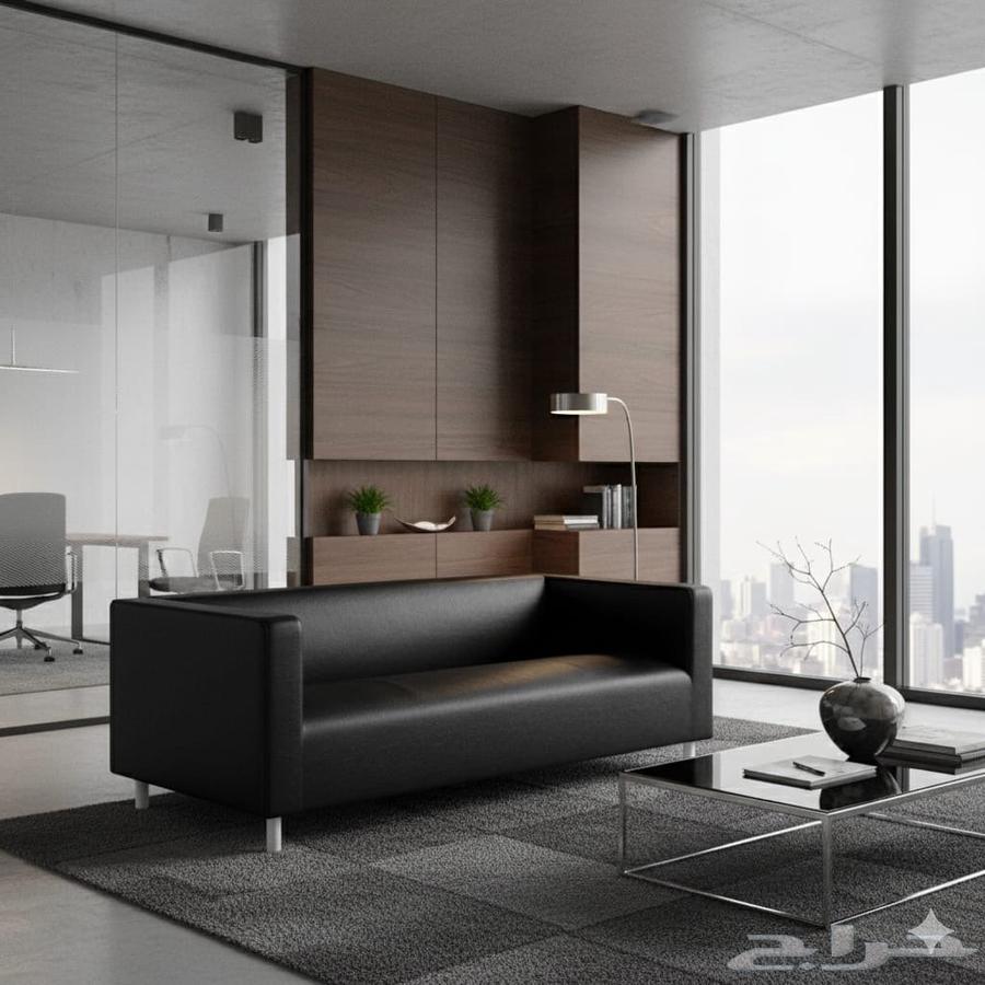 كنب جلد مكتبي بتصاميم عصرية و فخمة ونفسو يوم طلب توصيل64510648303233112