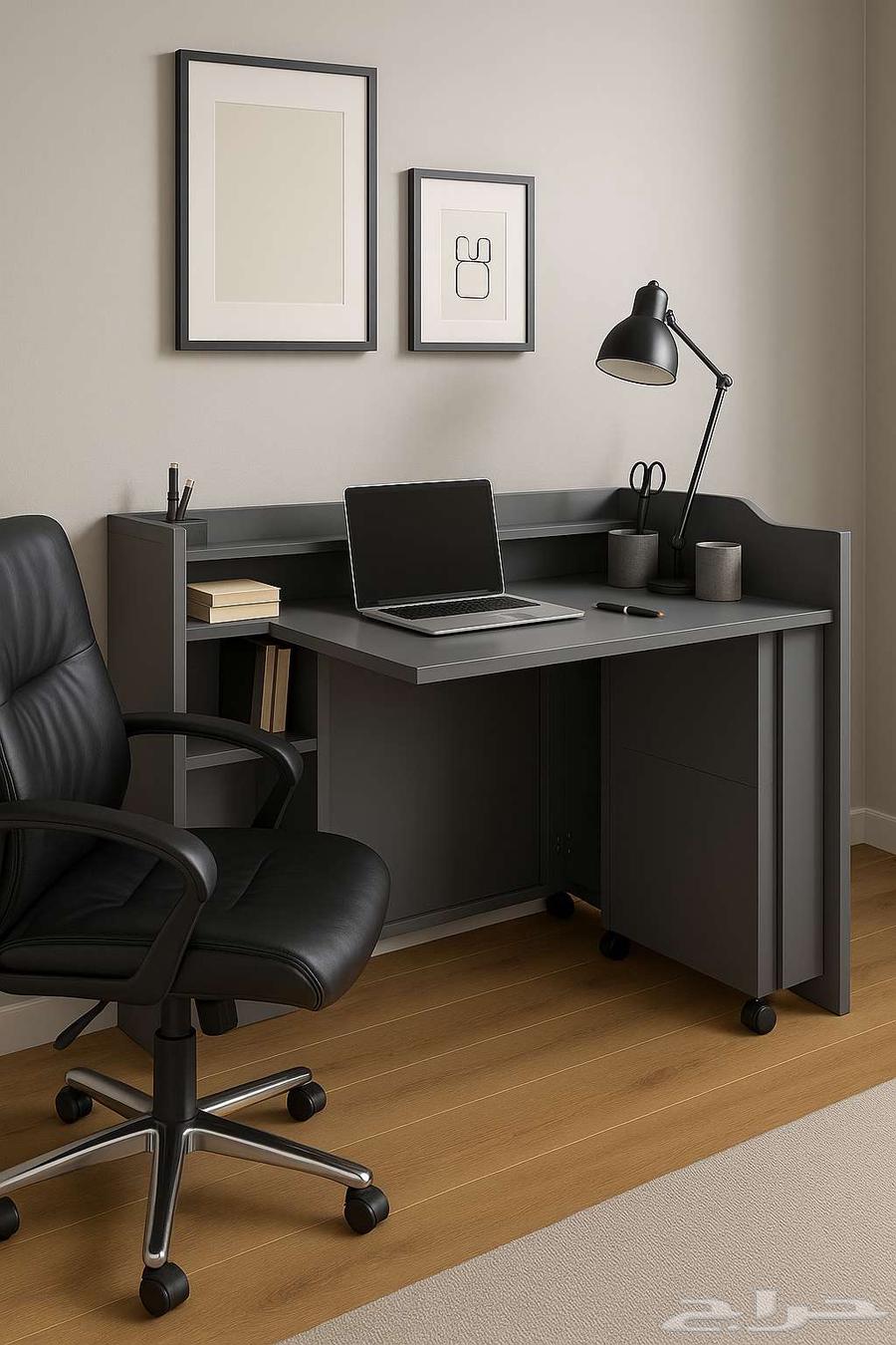 Stylish foldable desk transformed into a practical cabinet, new from factory directly to you64514554721921113