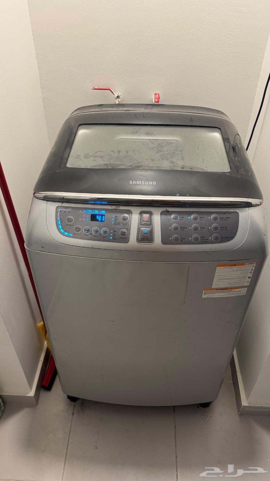 للبيع غساله ملابسه سامسونج نظيفه استخدام قليل64516155786626110