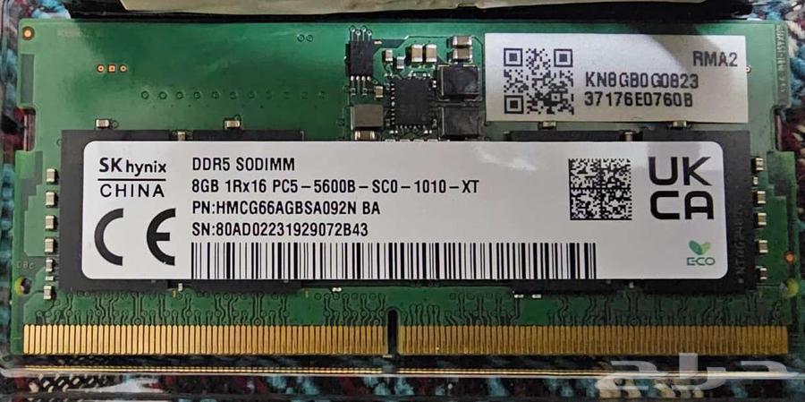 SK Hynix DDR5 SODIMM 2x8GB 5600MHz RAM64514169122561110