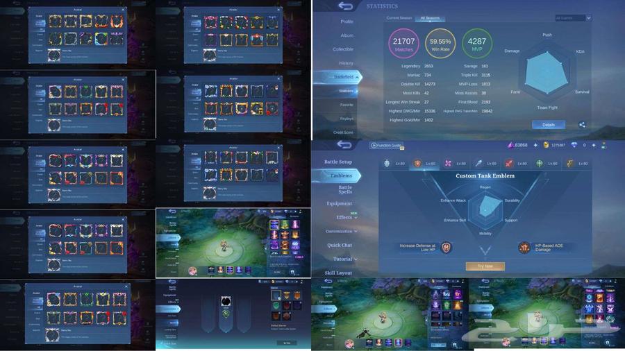 حساب موبايل ليجند للبيع 500 اسكن نادر64513728413827111