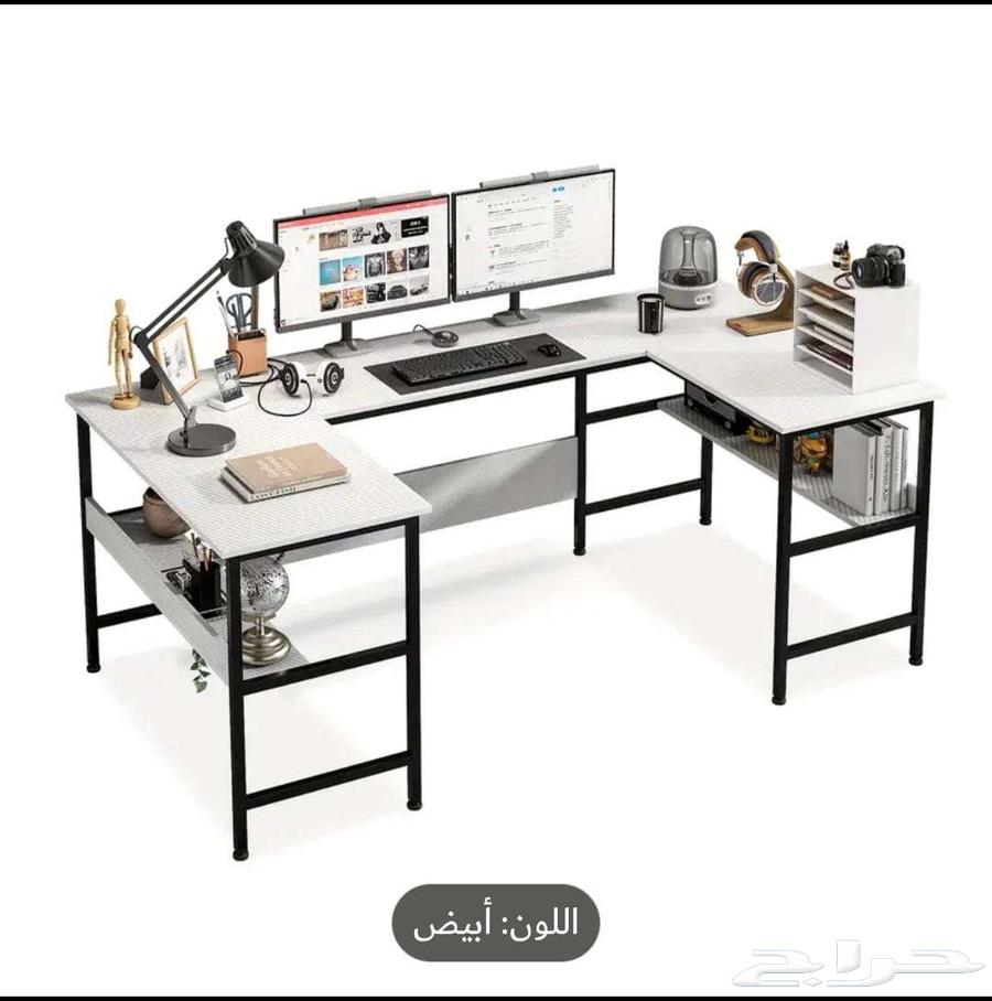 مكتبه طاولة مكتب كبير على حرف U مقاسات 180 100 7564517462965763113