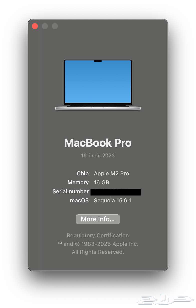 MacBook pro m2 pro 16 inch ماك بوك برو ام 2 برو 16 انش64527516667651113