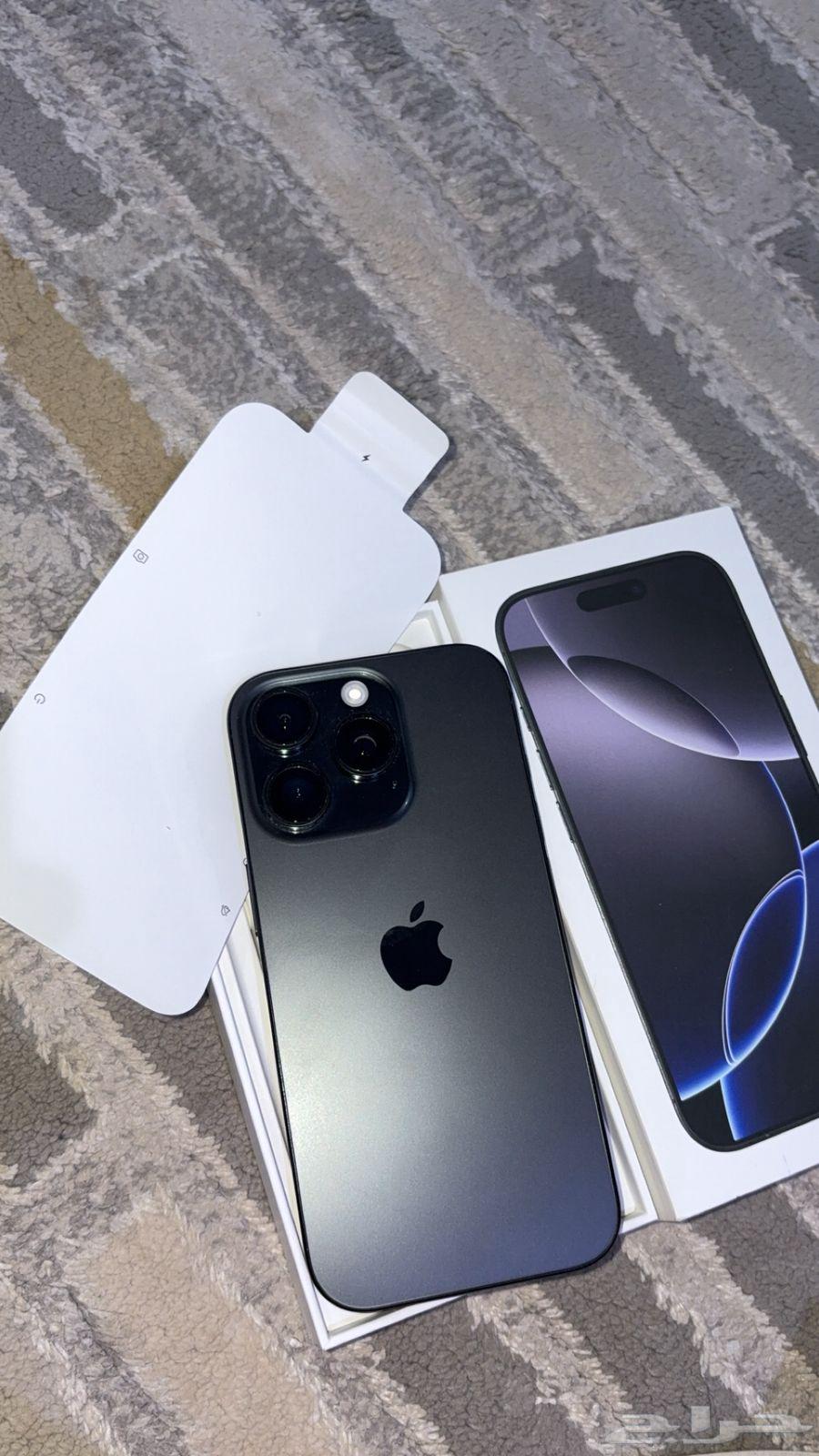 ايفون 16 برو أسود 128 قيقا   استخدام بسيط64523471886722111