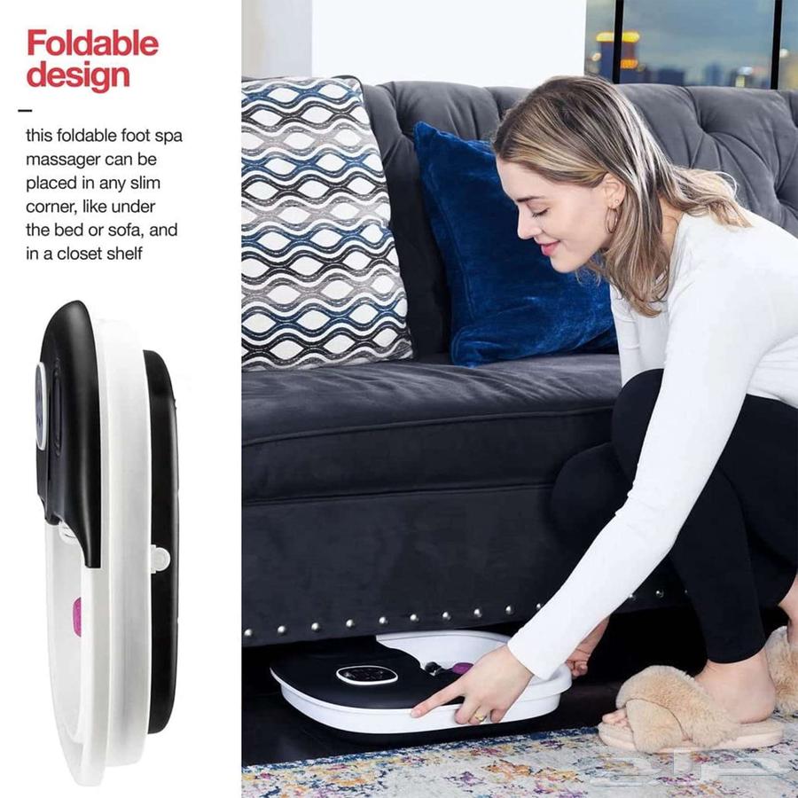 جهاز سبا القدم المنزلي القابل للط بالتدفئة والفقاعات والمساج64522655208193113