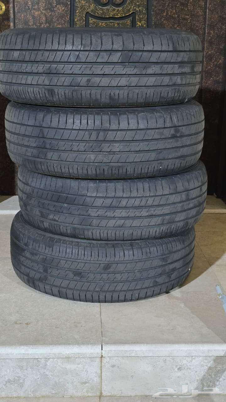 للبيع 4 كفرات انوفا دنلوب مستعمل64524406526979114