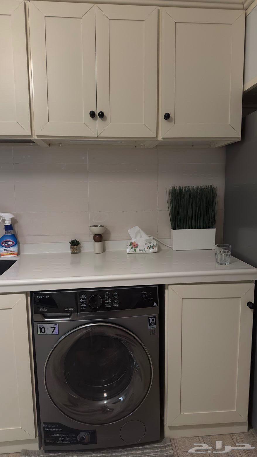 مطبخ ألمنيوم صاج فاخر شبه جديد مع رخام وحوض ستيل وخلاط عملي64532579385345114