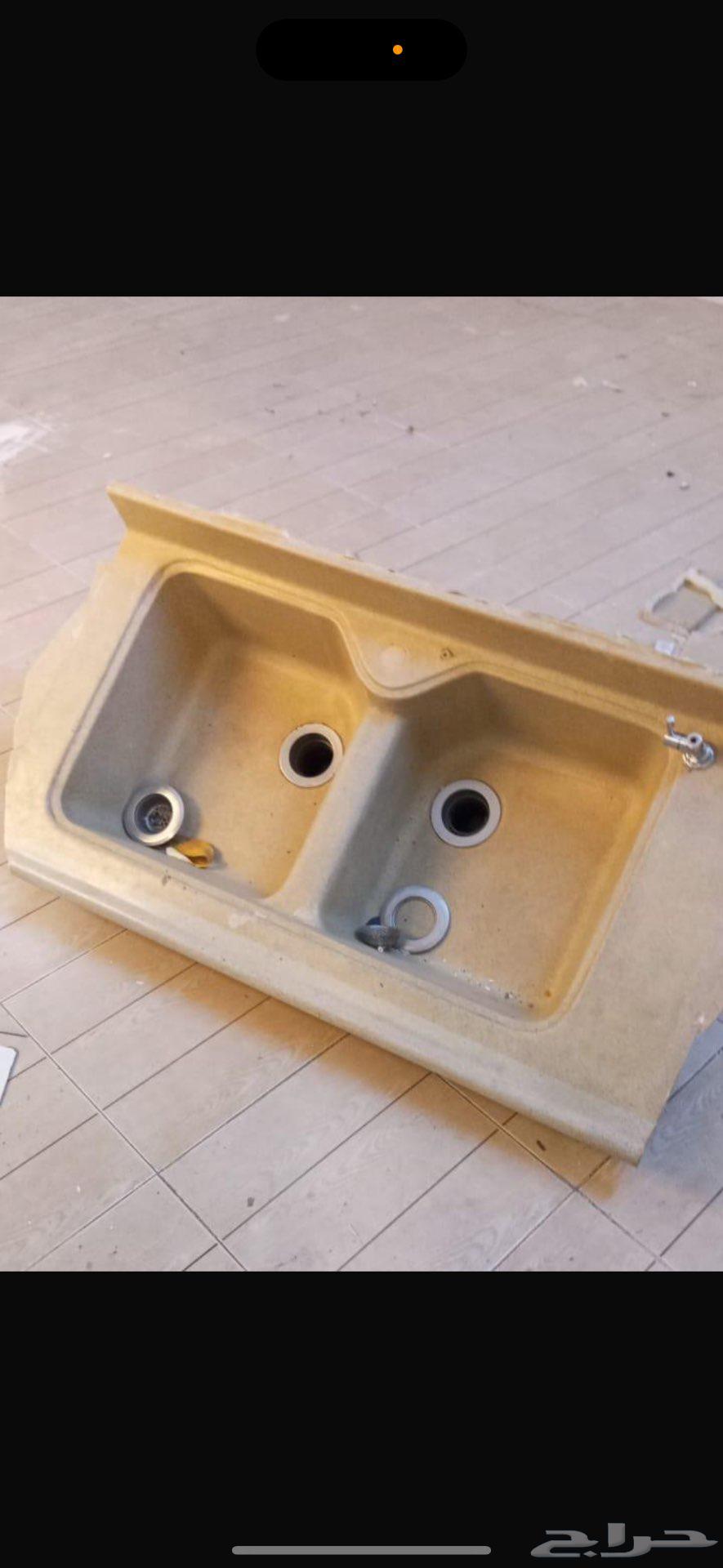 Kitchen sink with two marble basins Makkah64531659966978110