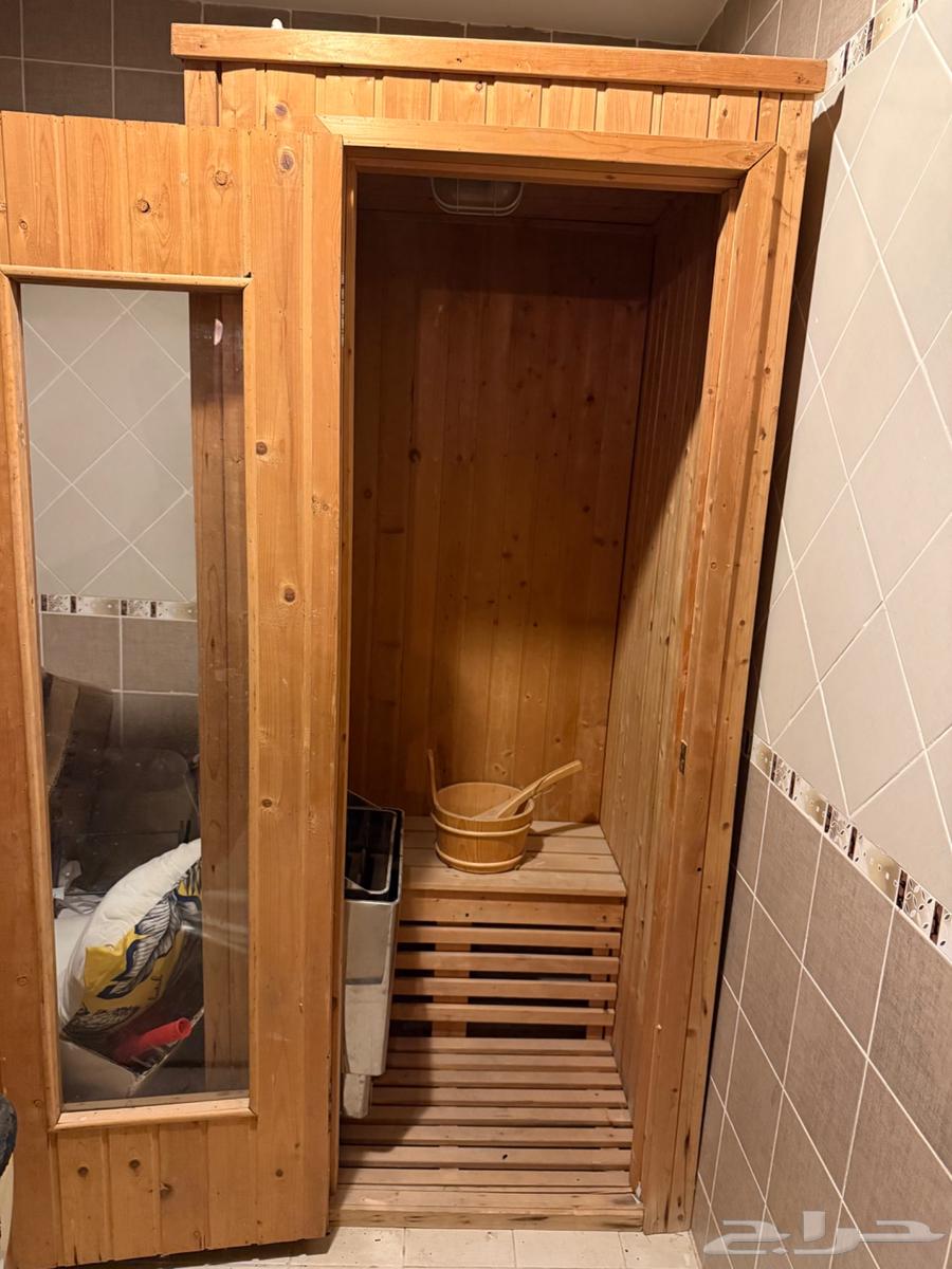 حمام ساونا مع الأغراض شبه جديد64528111742466110