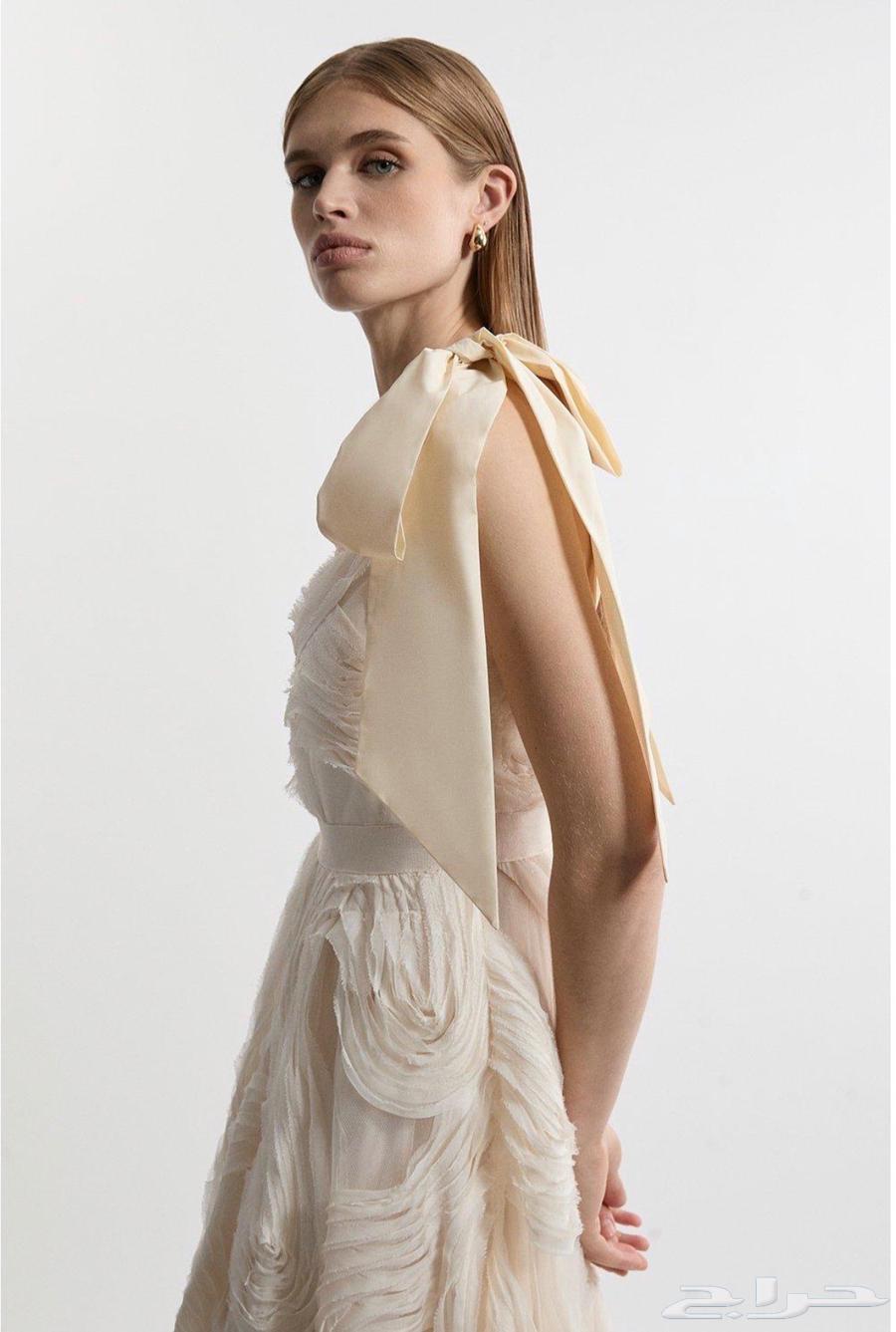 فستان كارين ميلين - Lydia Millen Textured Ruffle Woven Midi64532961129858112