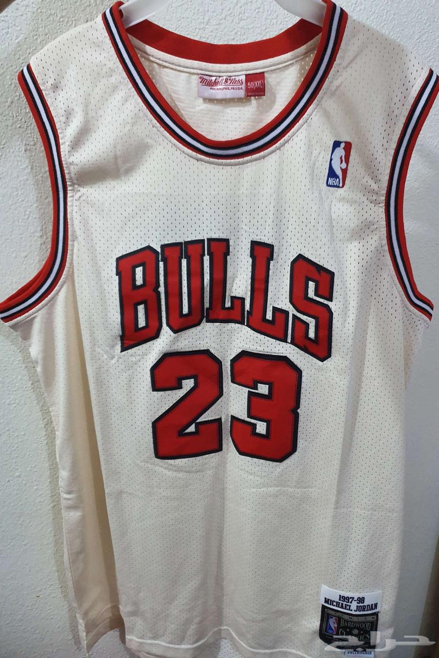 قميص كرة سلة مايكل جوردان أصلي جديد64534472959491114