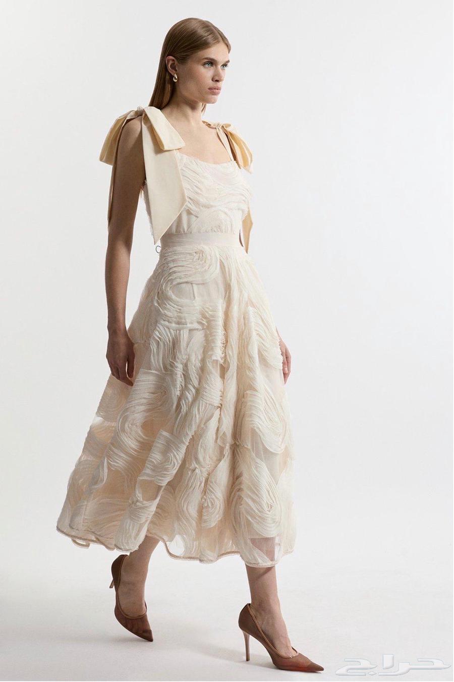 فستان كارين ميلين - Lydia Millen Textured Ruffle Woven Midi64532961129858111