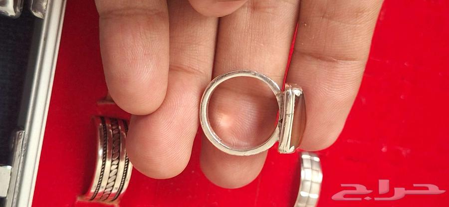 خاتم فضه عقيق جميل مميز64531350710785112