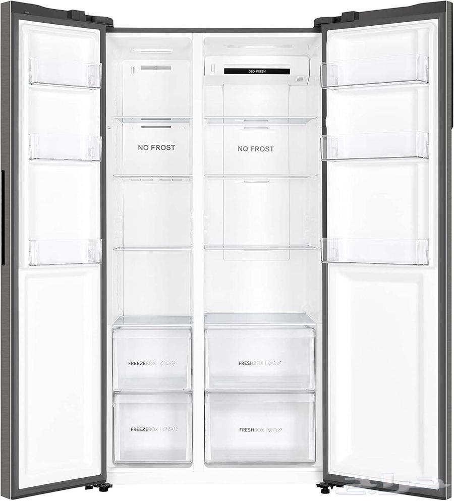 هاير ثلاجة ببابين 18 قدم مع خاصية اذابة الجليد جديد بالكرتون64528850872833111