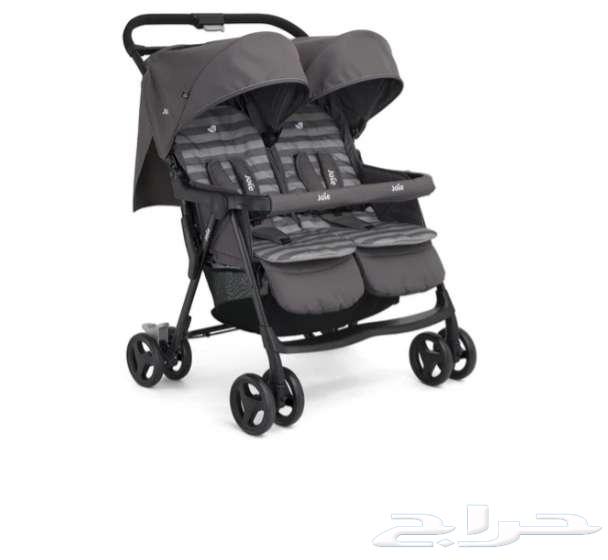 عربة أطفال مزدوجة مع مظلة من جوي أير اللون رمادي64540067364865111