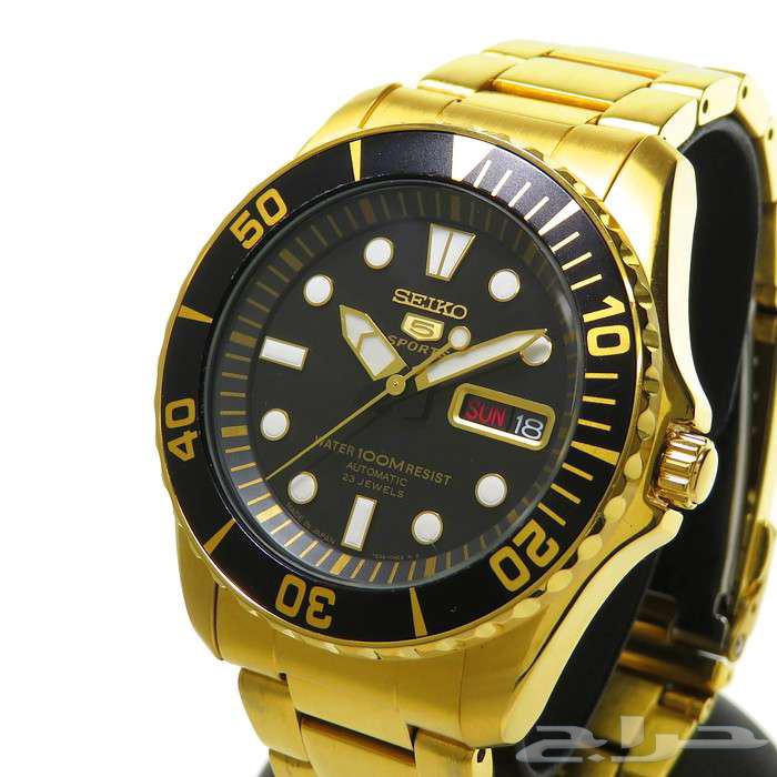 ساعة سيكو لون ذهبي للبيع64524331075970110