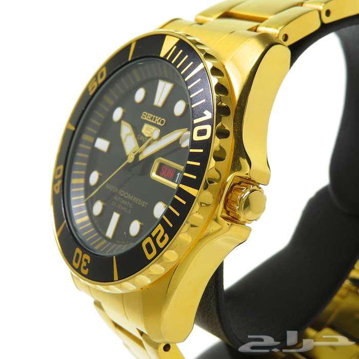 ساعة سيكو لون ذهبي للبيع64524331075970112