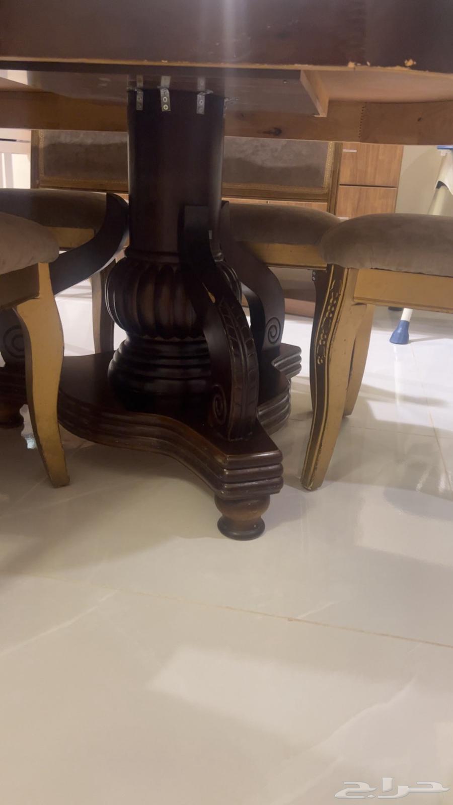 طاولة طعام خشب ممتاز لون بني64536920033667114