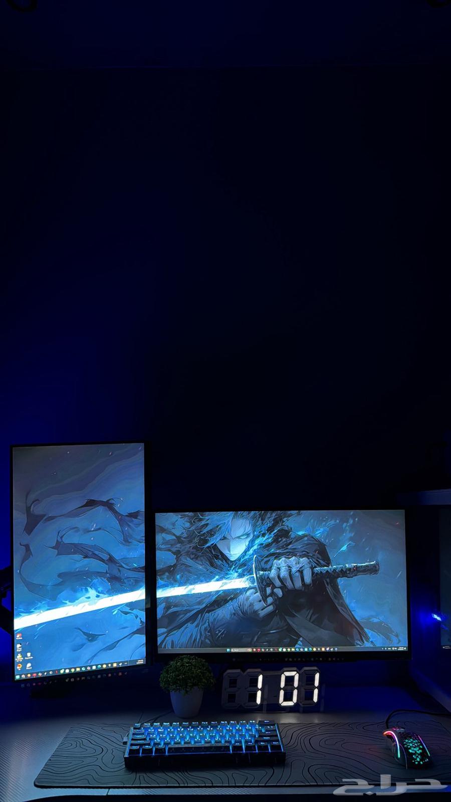 Pc للبيع مع شاشتين64542557813378110