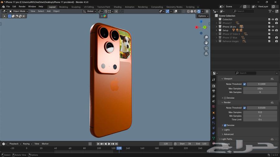 Professional iPhone 17 3D Model with Accurate Measurements Suitable for Display64544129092866114