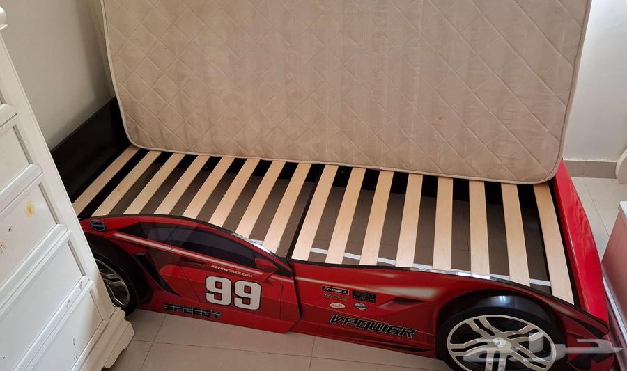 سرير بتصميم سيارة ستانلي مع مرتبة64539556828161110