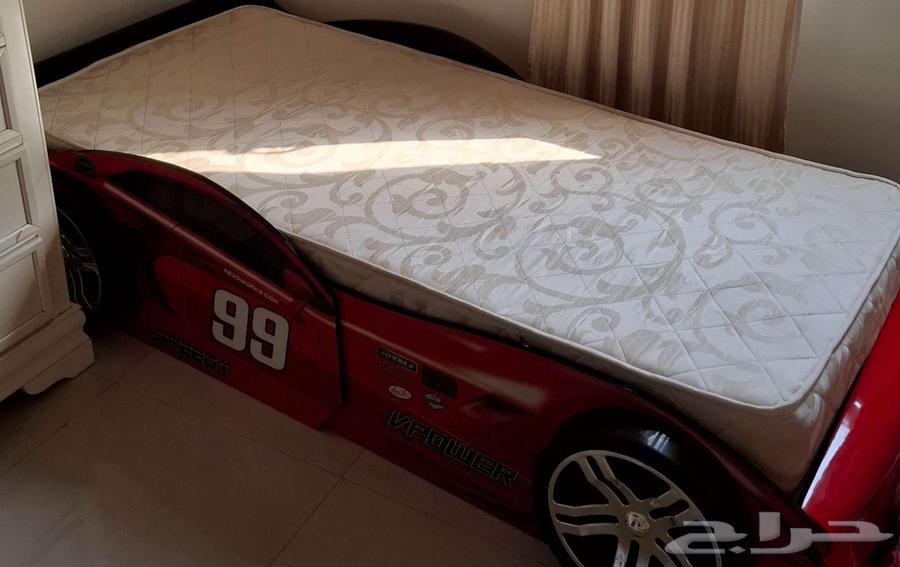 سرير بتصميم سيارة ستانلي مع مرتبة64539556828161113