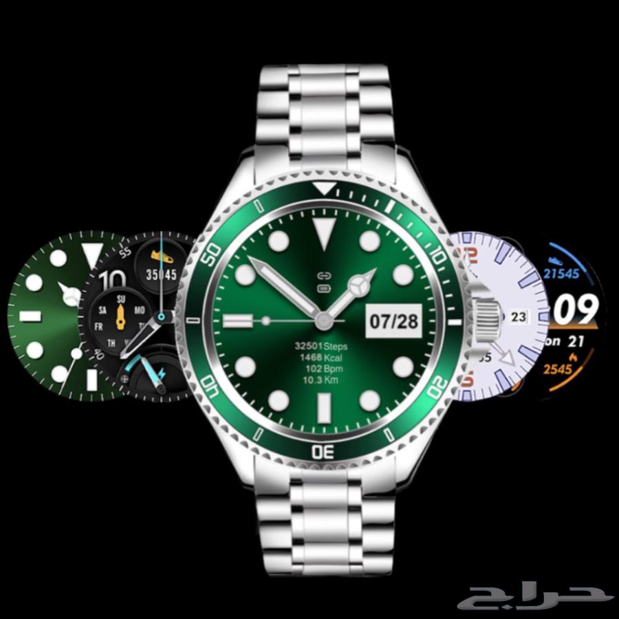الساعة الذكية شبيهة رولكس ماركة اصلية64542359462914114