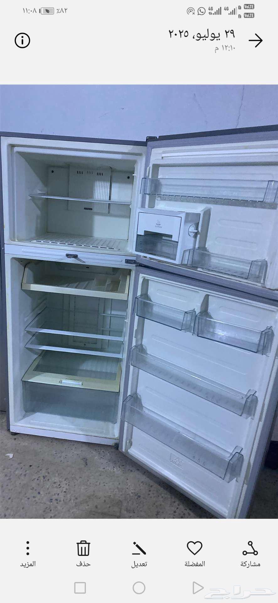 ثلاجة 17 قدم نظيفه شغال شرط الموقع الخرج64552406361090112