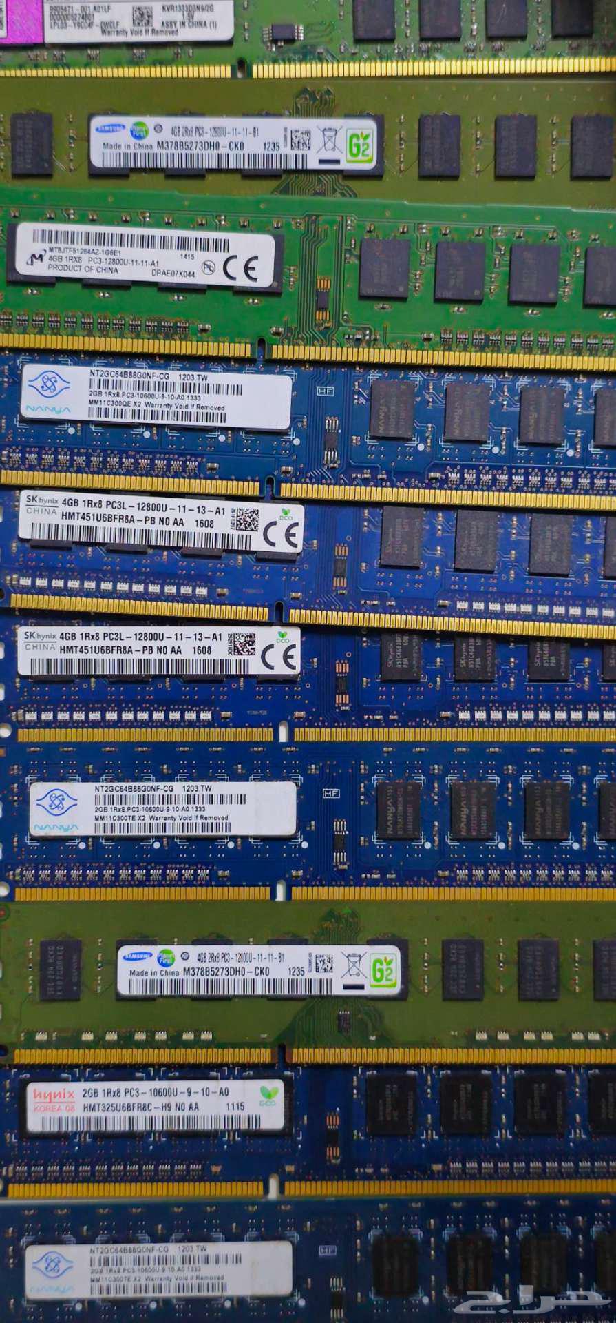 رامات DDR3 مستعمل64548828309889110
