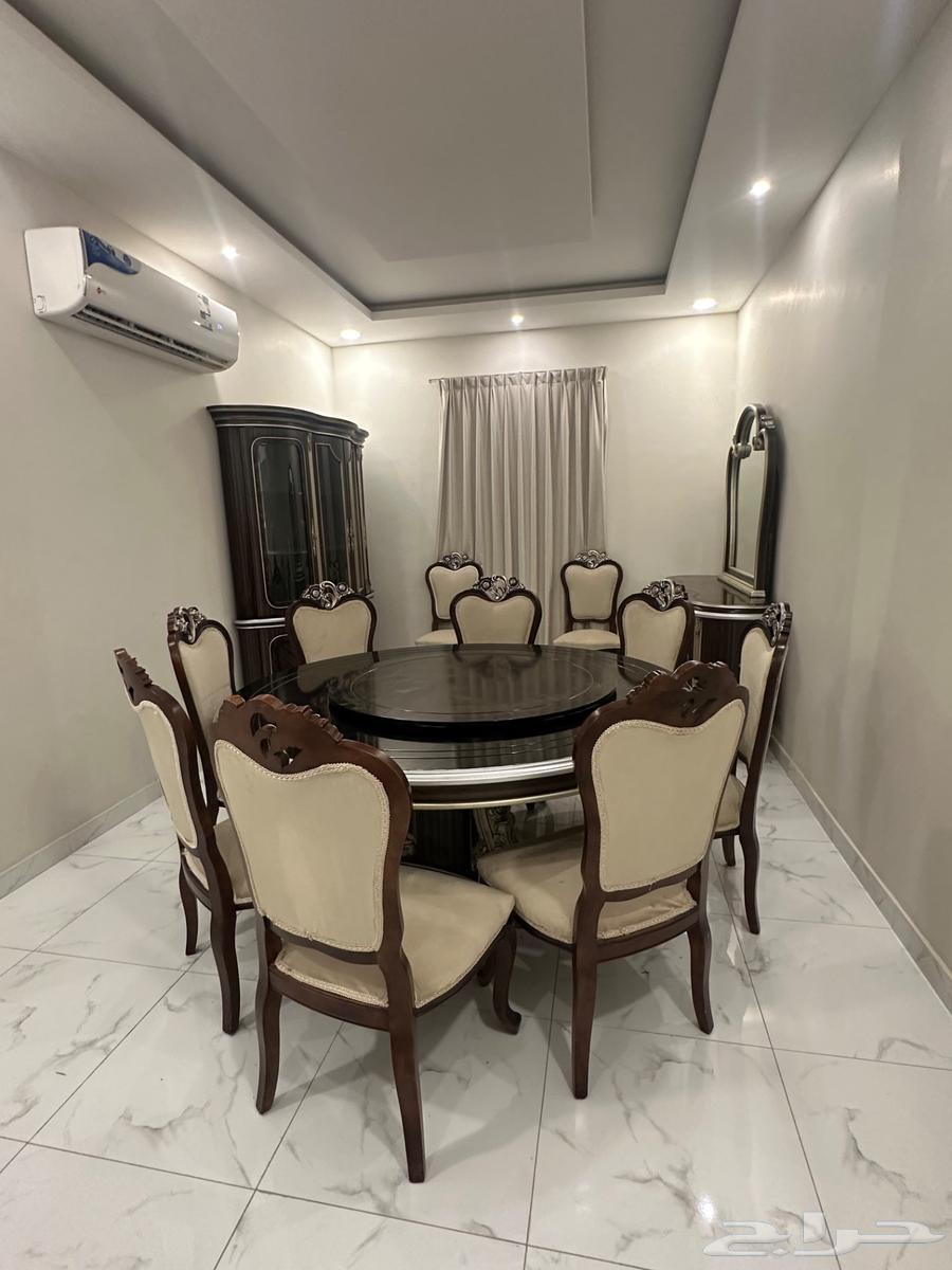 Dammam - Dining table for sale with 10 chairs, buffet, and storage cabinet64552406246530110