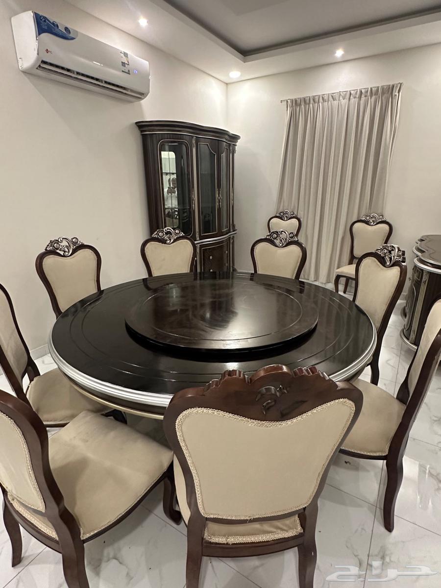 Dammam - Dining table for sale with 10 chairs, buffet, and storage cabinet64552406246530111