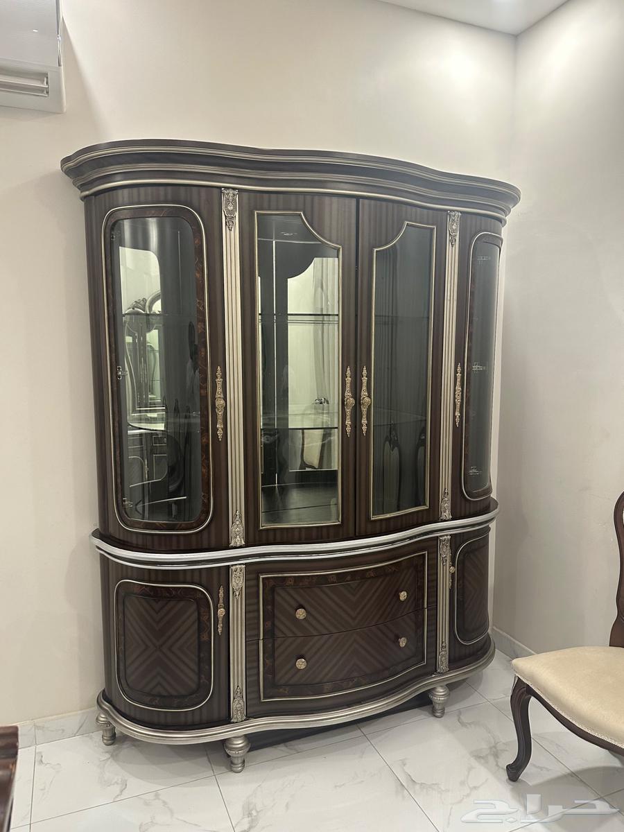 Dammam - Dining table for sale with 10 chairs, buffet, and storage cabinet64552406246530114