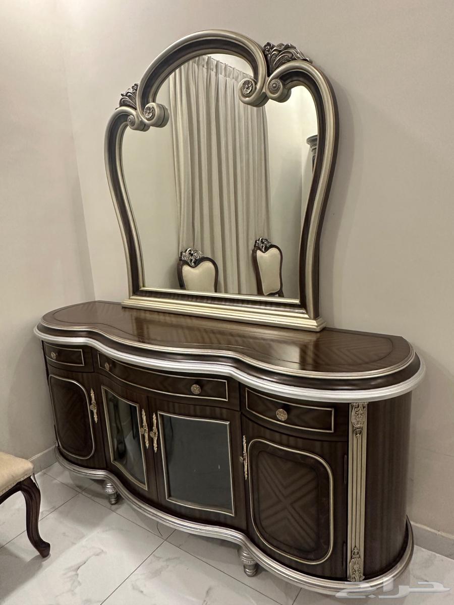 Dammam - Dining table for sale with 10 chairs, buffet, and storage cabinet64552406246530112