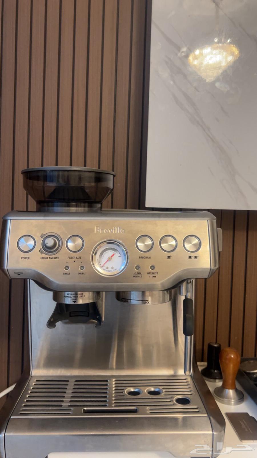 بريفيل ماكينة قهوة مع ادواتها64550332497667111