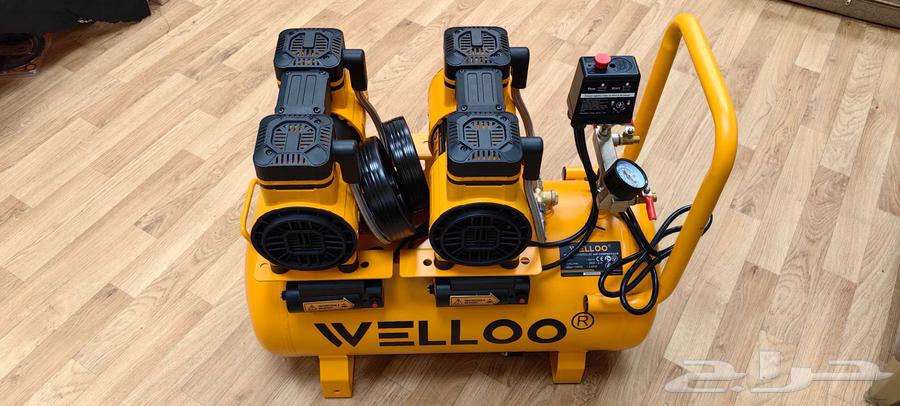 كومبروسر هواء 50 لتر كاتم راسين WELLOO64549711983363114