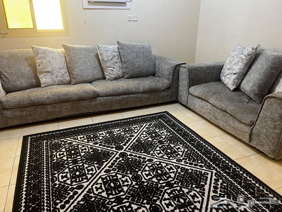 كنب 3 قطع مع مفرشة64547694540162114