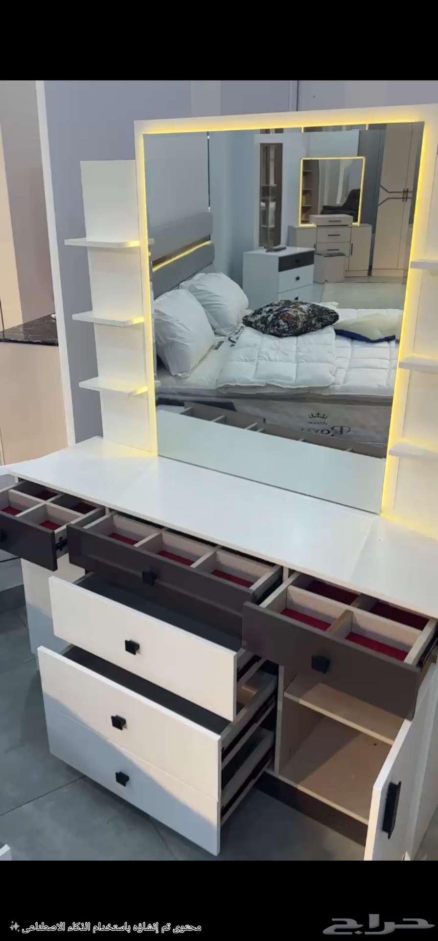 غرفة نوم كامله جديده 11قطعه اقساط64559771315715114