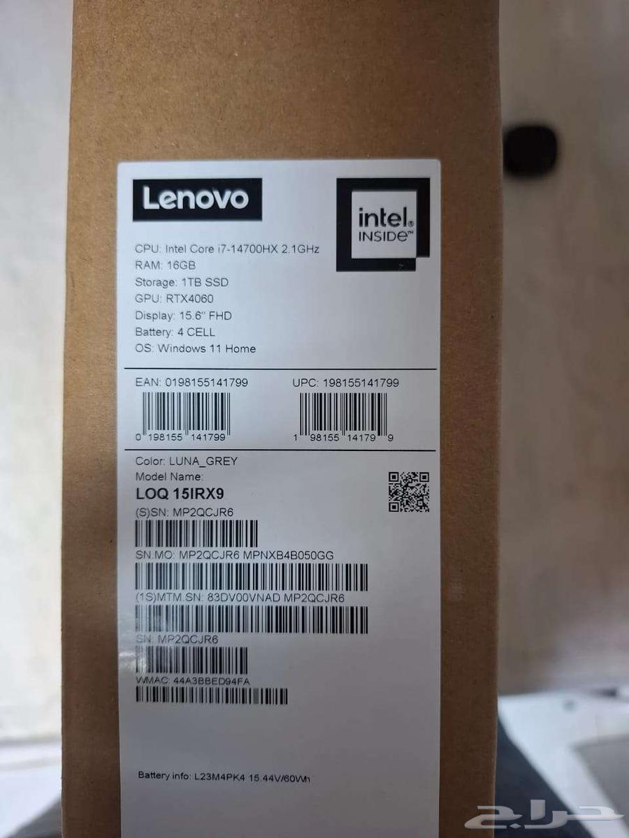 لاب توب لينوفو جديد بالكرتونة استخدام قليل جدا مثل الجديد64556679183233112