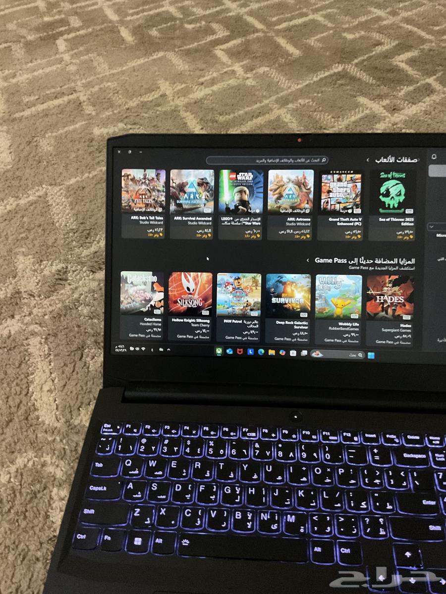 لابتوب قيمنق64557187953410113