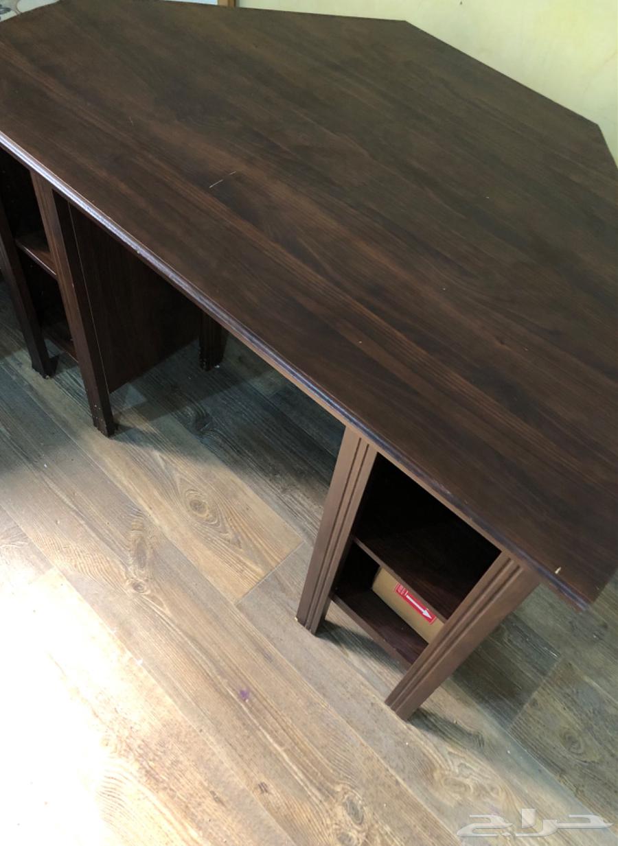 مكتب للدراسه من ايكيا اللون بني64496309906307111