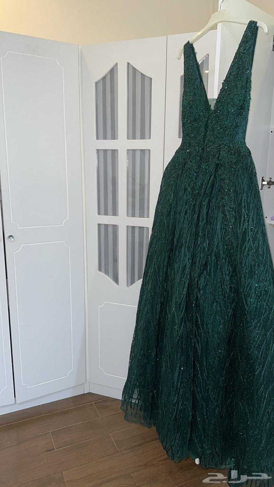 فستان ملكي لون زيتي64558628327682110