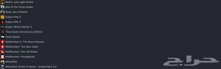 53 لعبة بحساب واحد ستيم مع الايميل.64562838940674113