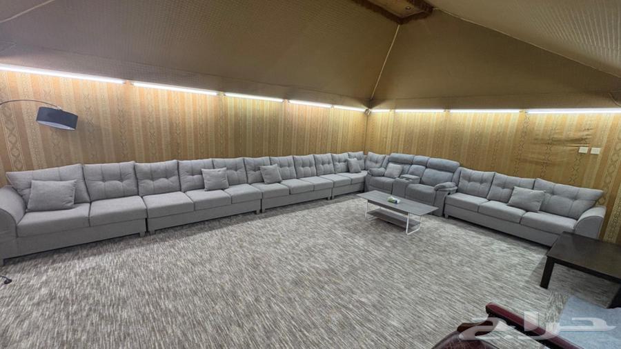 للبيع كنب مجلس متكامل مع كرسيين امريكيي فخم64559015283714110