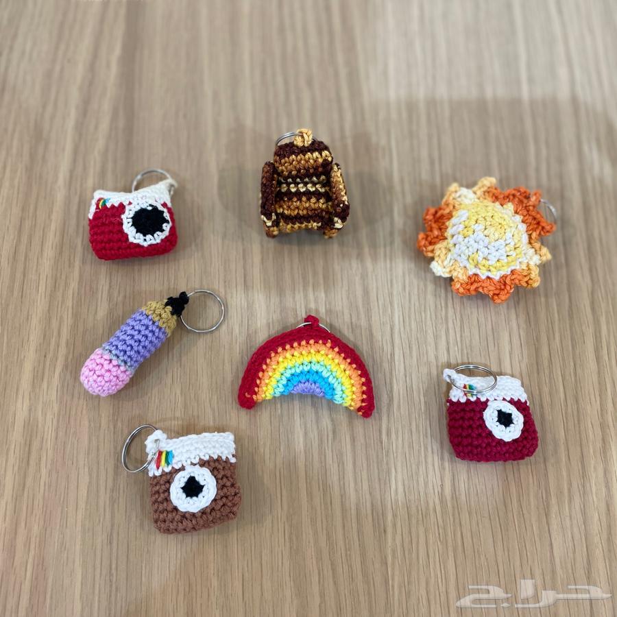 Crochet keychains and small toys64556240616963111