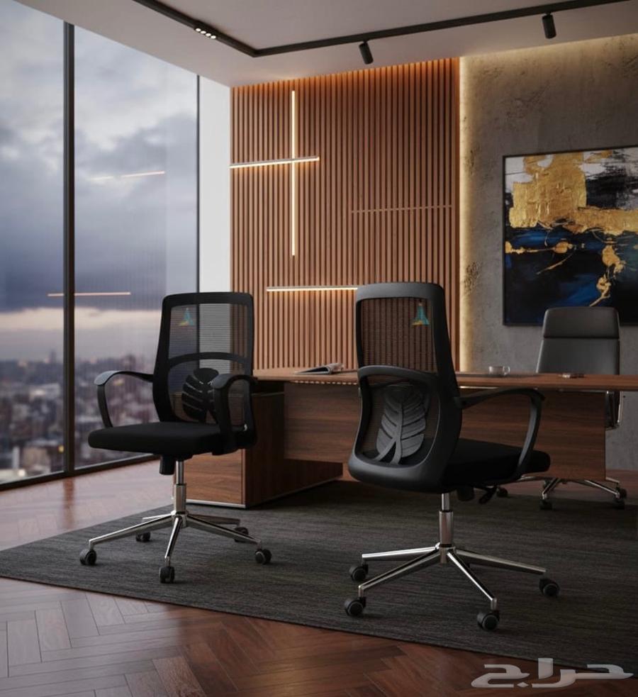 كرسي شبك مكتبي بتصميم الفخامة و كل اثاث مكتبي حصل هنا64562923028738114