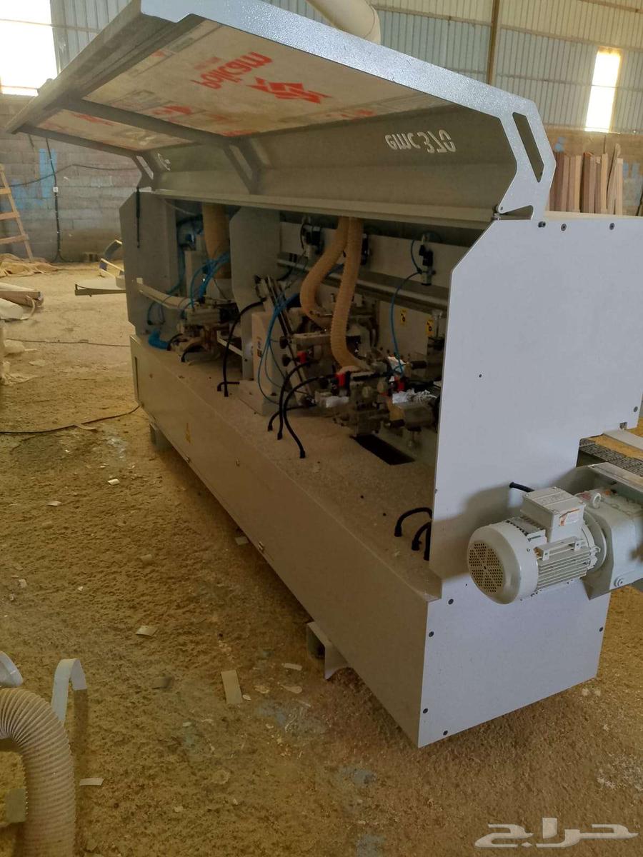 للبيع مكينة تلبيس ابواب ومكينه لصق شريط ومكائن نجارة كامل64567698202625114