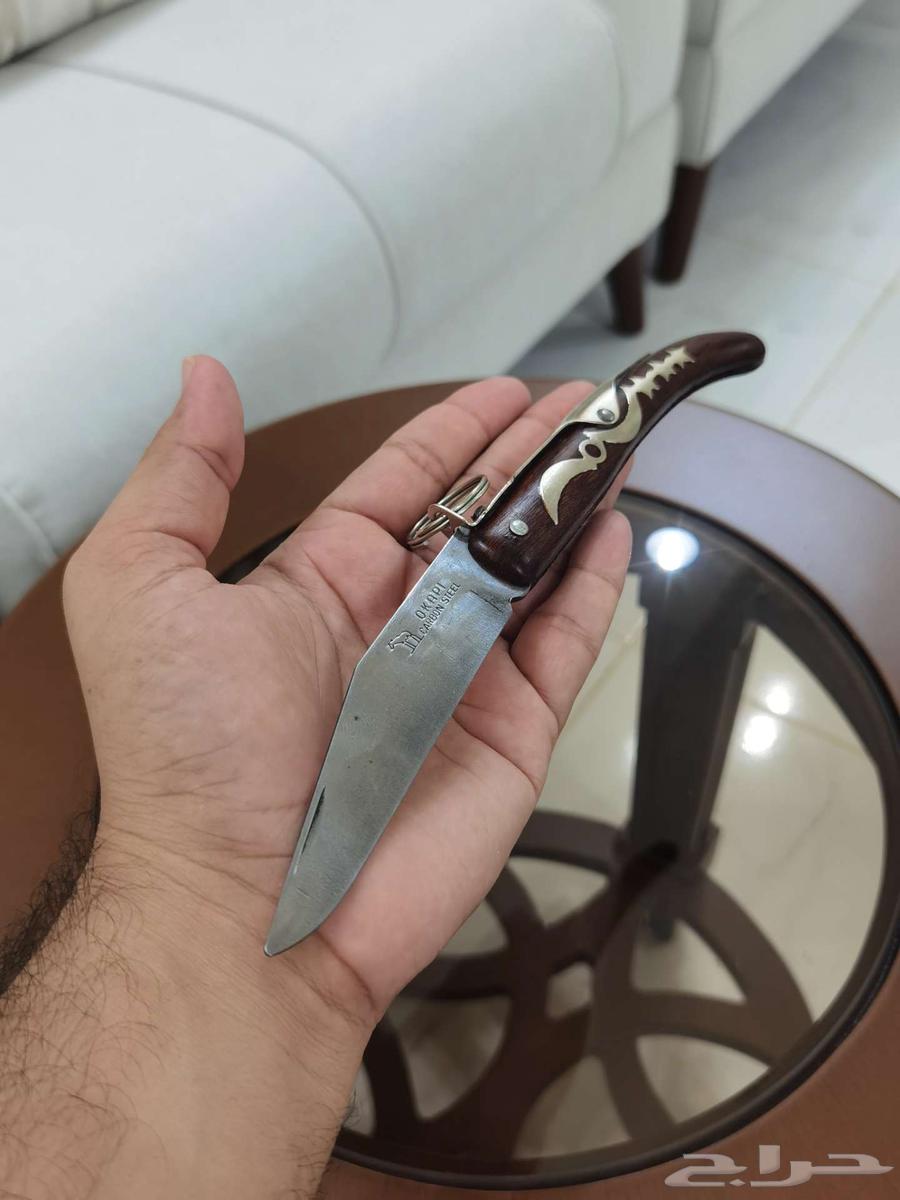 سكين اوكابي كربون استيل قديم جدا بوضع المصنع لم تستخدم64567725346946111