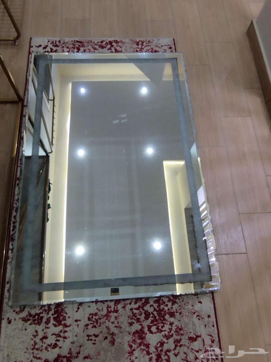 مراه مغسلة كبيرة باضاءه خلفيه64587627683843111