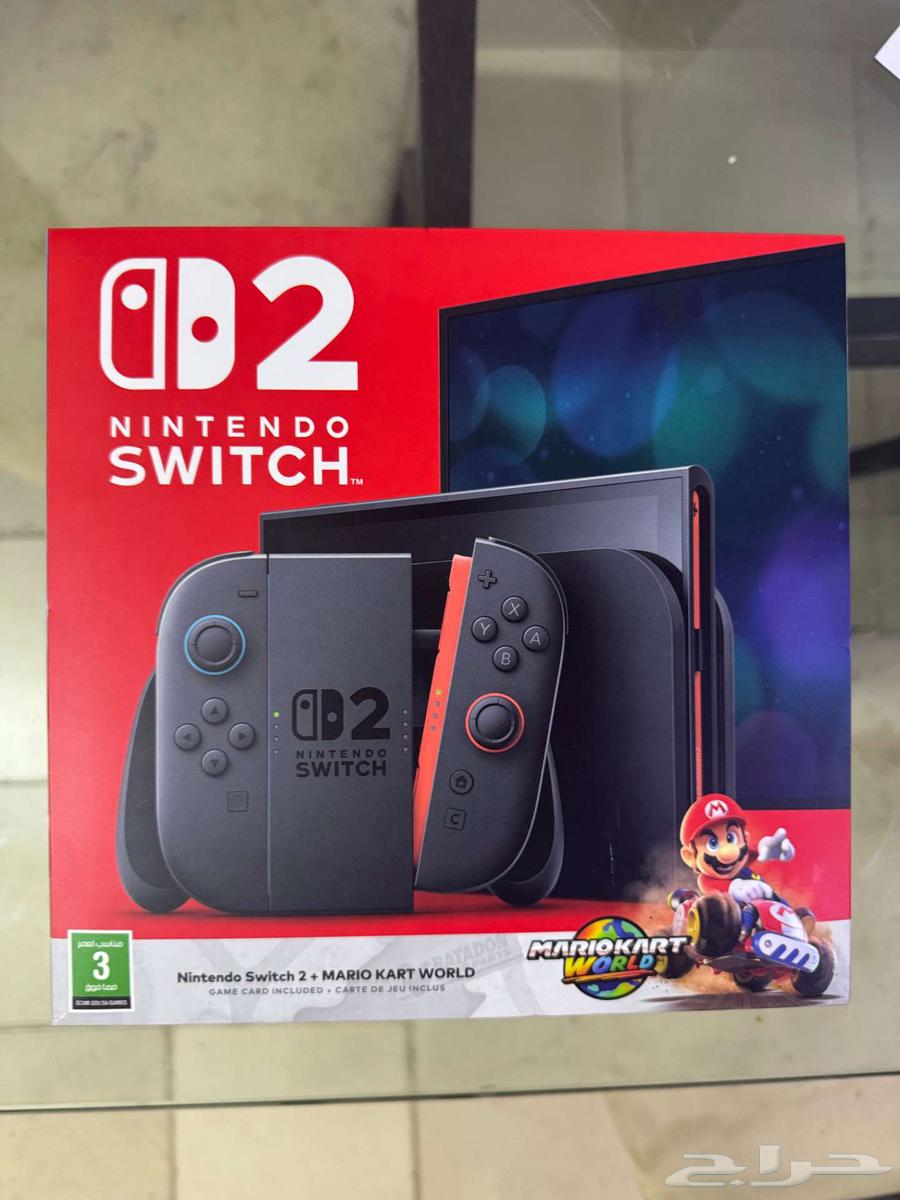 نينتندو سويتش 2 مع شريط ماريو كارت نسخة فيزيائية64571286214787110
