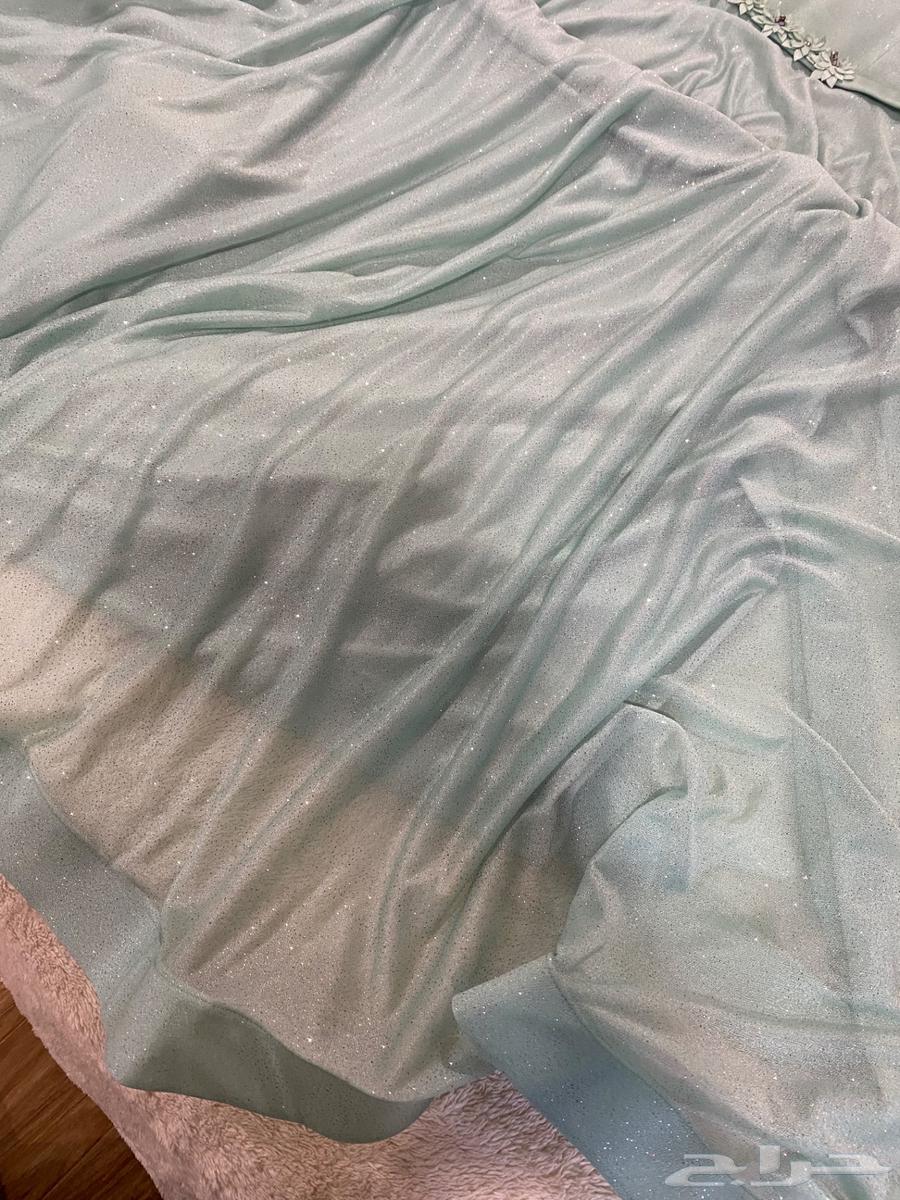 فستان لون تيفاني لامع كلوش64573291299329113